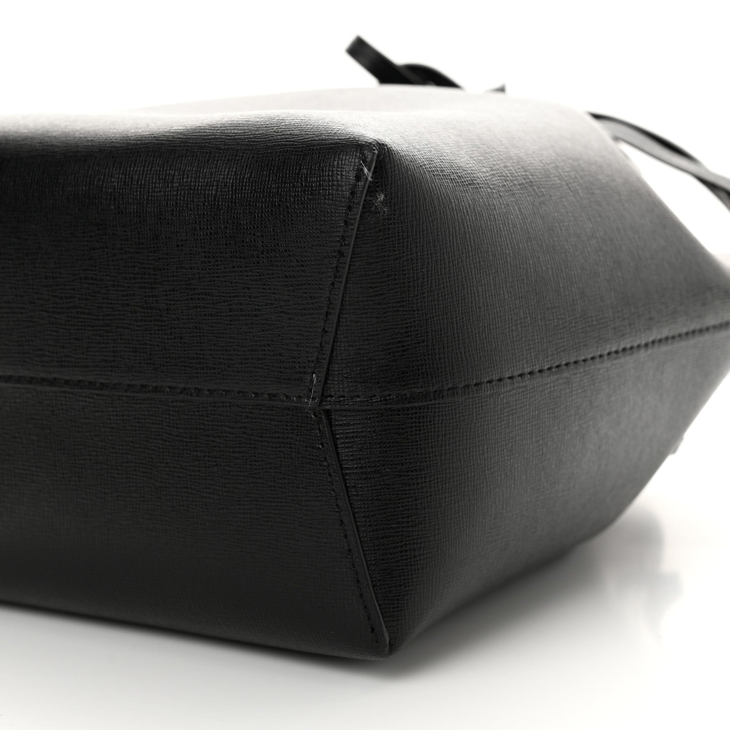 Mansur Gavriel Saffiano Bucket Bag Black Flamma 10 of 11