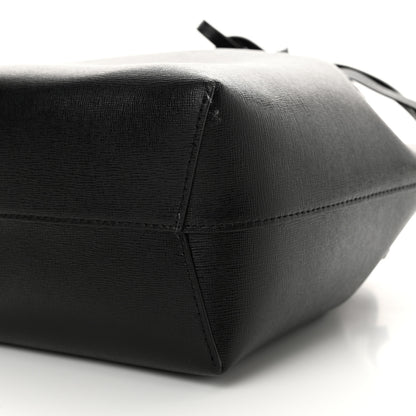 Mansur Gavriel Saffiano Bucket Bag Black Flamma 10 of 11