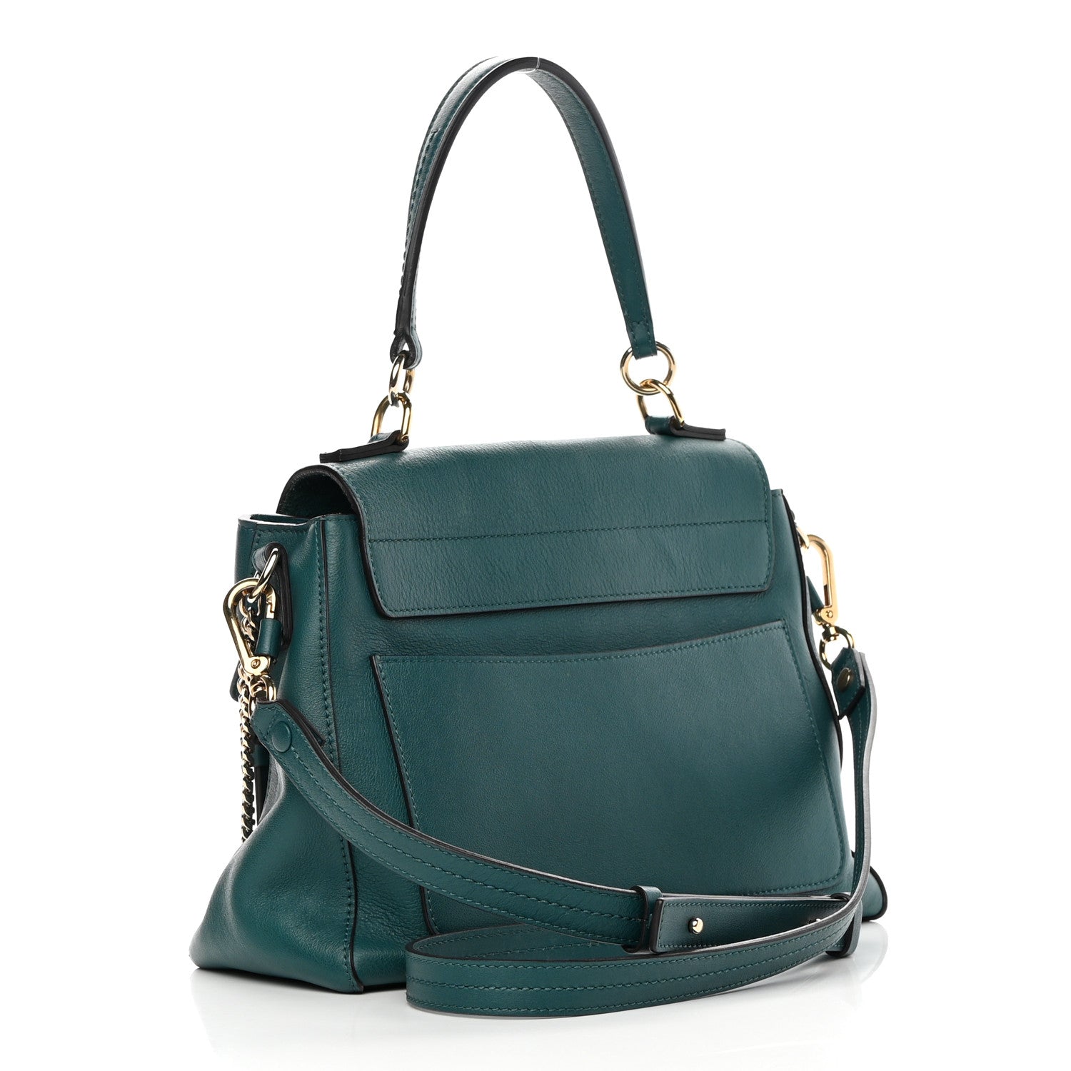 Chloe Calfskin Small Faye Day Shoulder Bag Blue 3 of 14