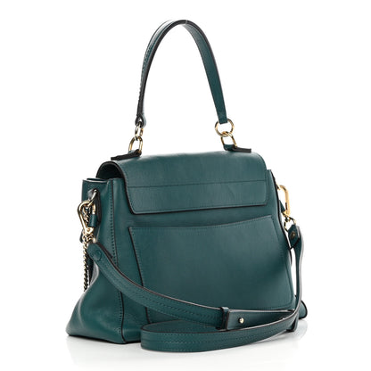 Chloe Calfskin Small Faye Day Shoulder Bag Blue 3 of 14