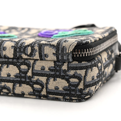 Christian Dior X KENNY SCHARF Oblique Canvas Embroidered Patches Crossbody Charcoal 11 of 11