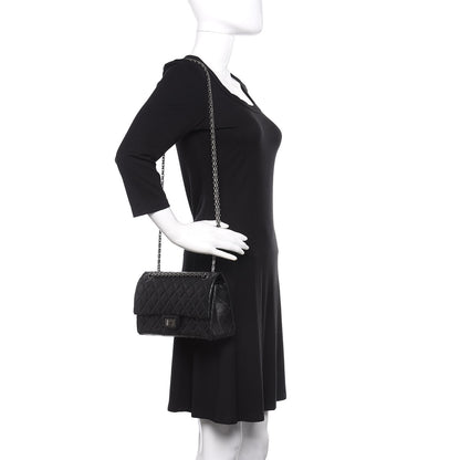 Chanel Aged Calfskin Quilted 2.55 Reissue 225 Flap Black 2 of 11
