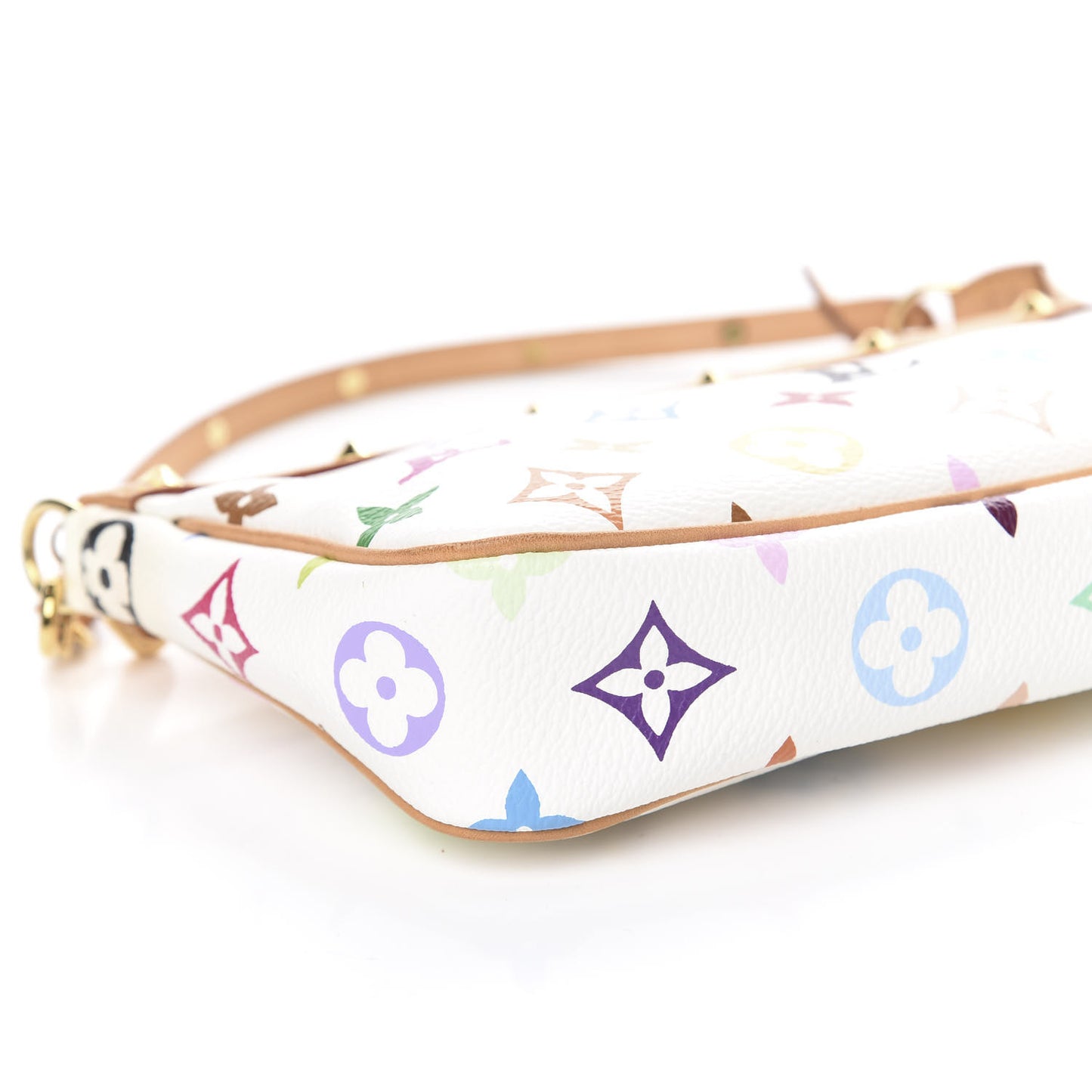 Monogram Multicolor Pochette Accessories White