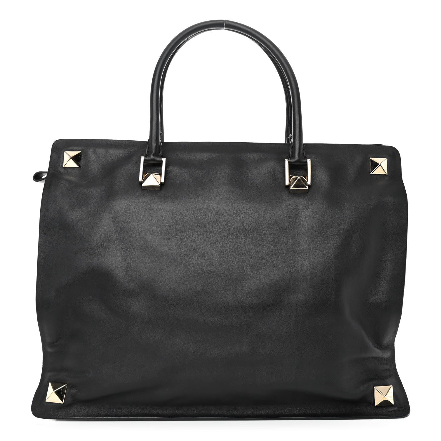 Valentino Garavani Vitello Macro Rockstud Runway Tote Black 1 of 12