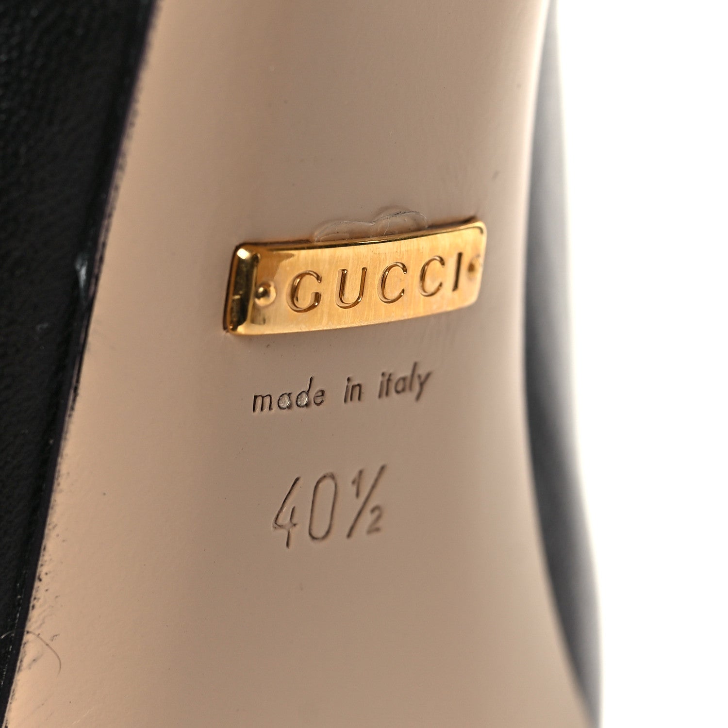 Gucci Malaga Kid Lesley Mary Jane Pumps 40.5 Black 7 of 9