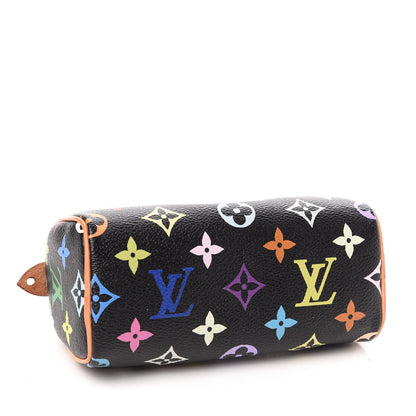 Louis Vuitton Monogram Multicolor Mini Sac HL Speedy Black 4 of 9