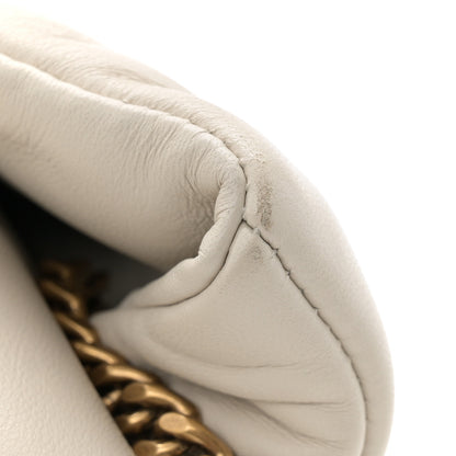 Saint Laurent Lambskin Quilted Toy Loulou Puffer Monogram Chain Satchel Crema Soft 11 of 11