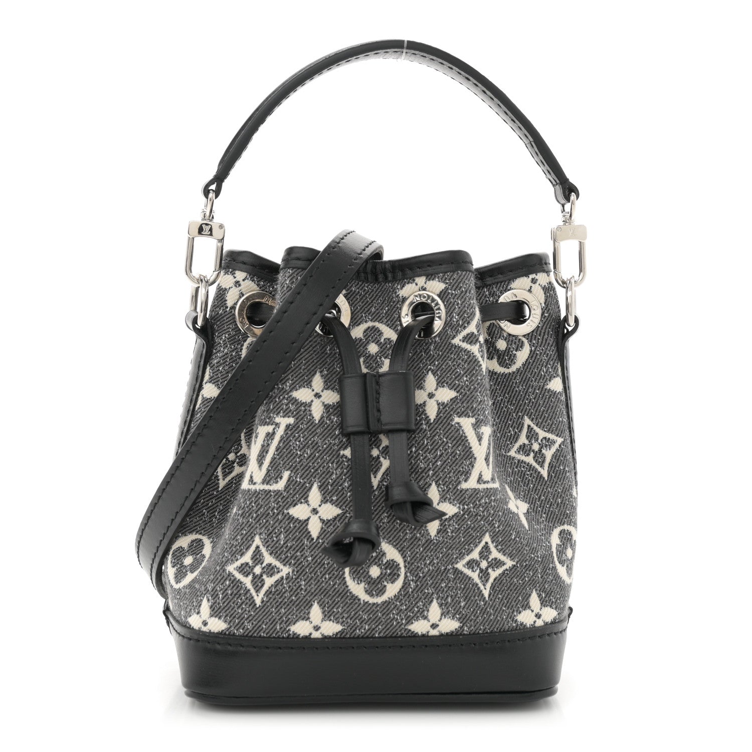 Louis Vuitton Monogram Jacquard Denim Nano Noe Bleu 1 of 10