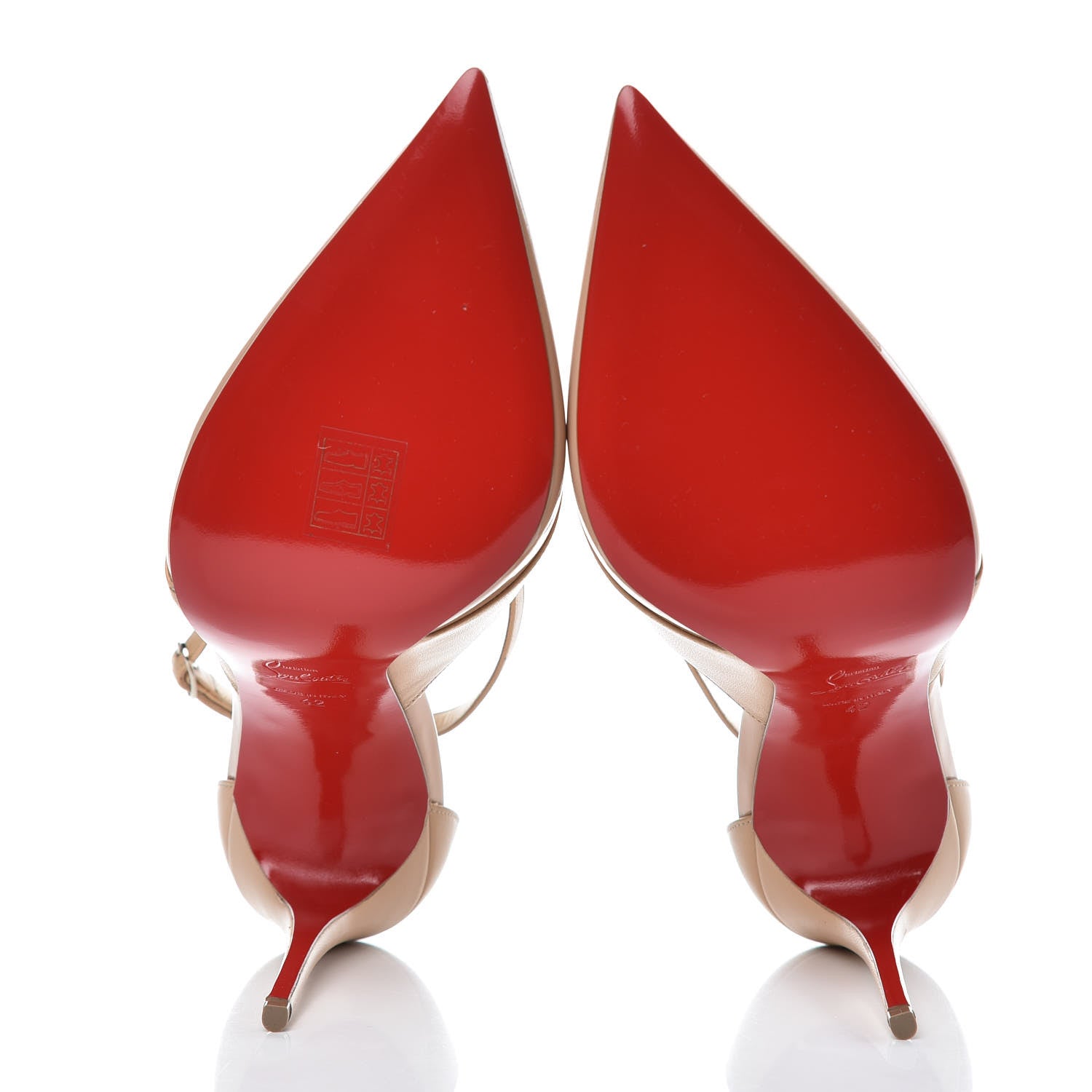 Christian Louboutin Patent Shiny Nappa Crissos 100 Pumps 42 Doudou 5 of 9