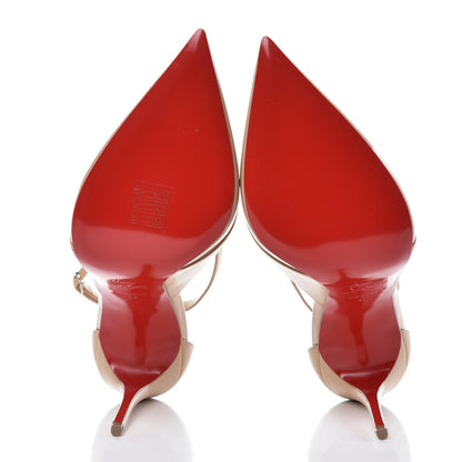 Christian Louboutin Patent Shiny Nappa Crissos 100 Pumps 42 Doudou 5 of 9