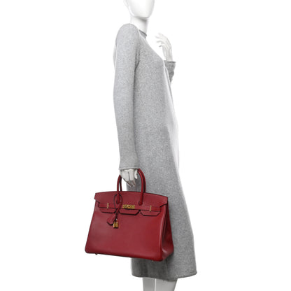Hermes Epsom Birkin 35 Rouge Grenat 2 of 11