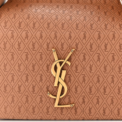 Saint Laurent Calfskin Monogram Take Away Box Dusty Vintage Brown Gold 7 of 11
