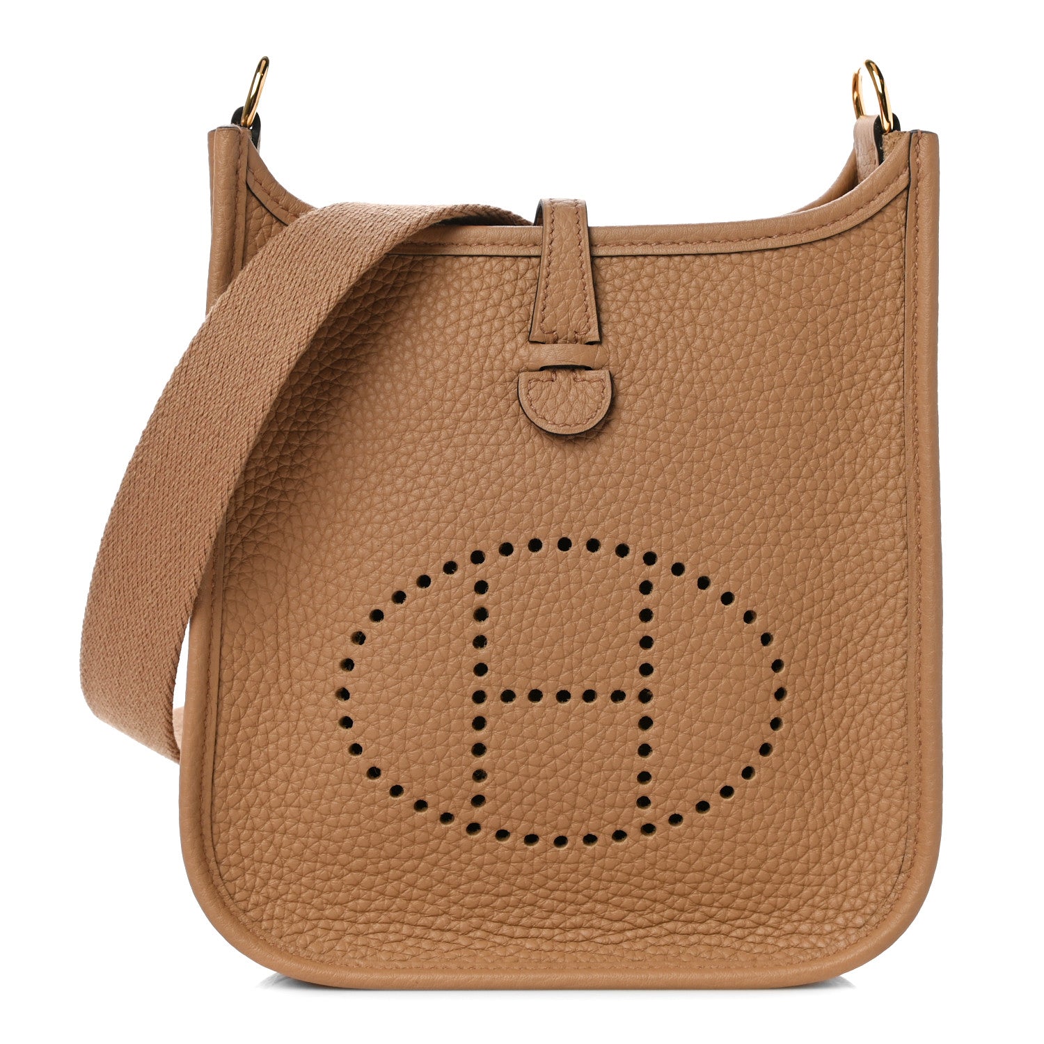 Hermes Taurillon Clemence Amazone Evelyne TPM Chai 1 of 10