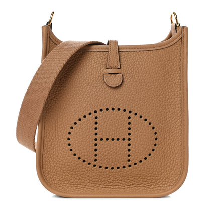 Hermes Taurillon Clemence Amazone Evelyne TPM Chai 1 of 10