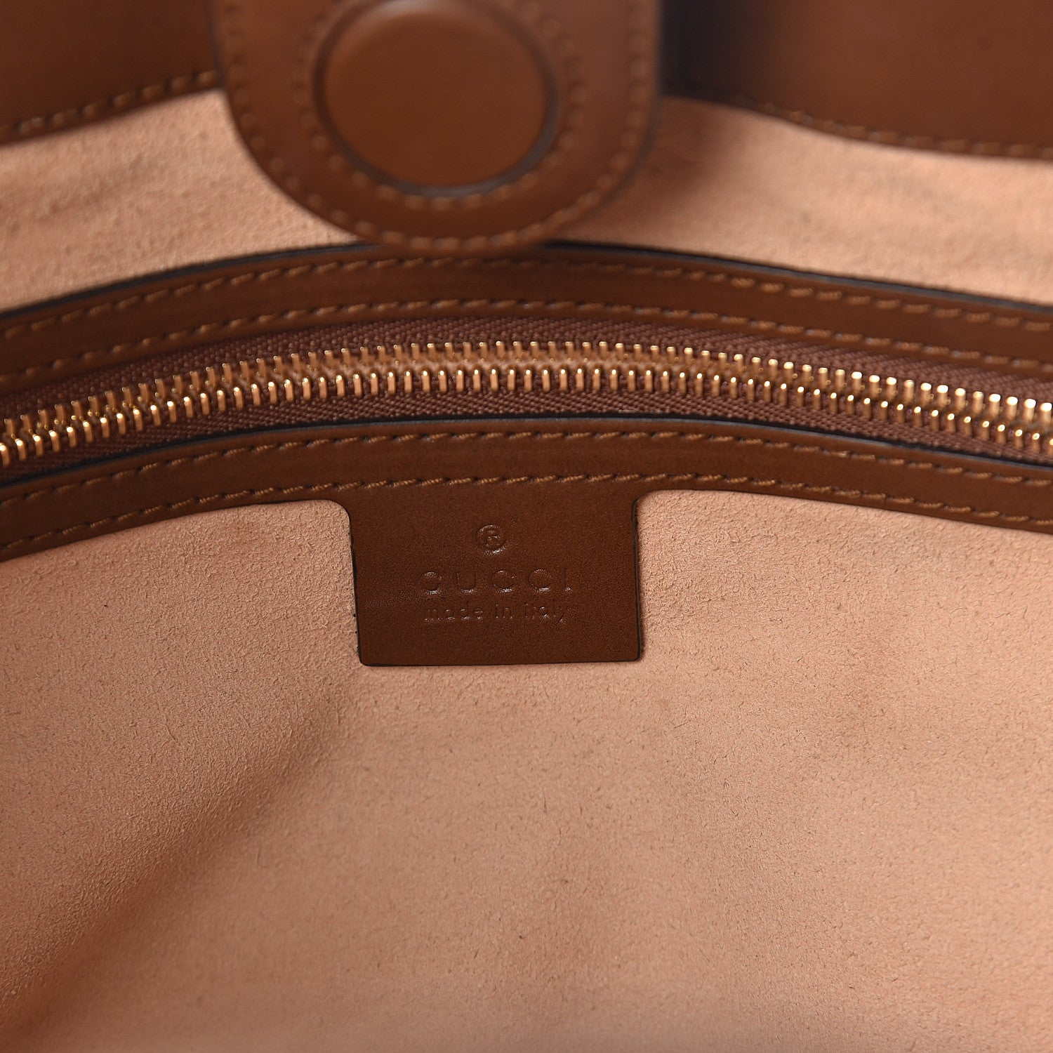 Gucci Soft GG Supreme Monogram Small Crossbody Tote Beige Cuir 6 of 9