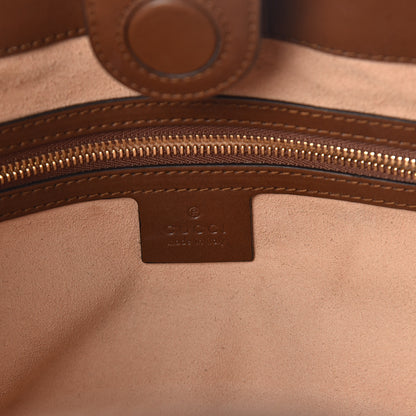 Gucci Soft GG Supreme Monogram Small Crossbody Tote Beige Cuir 6 of 9
