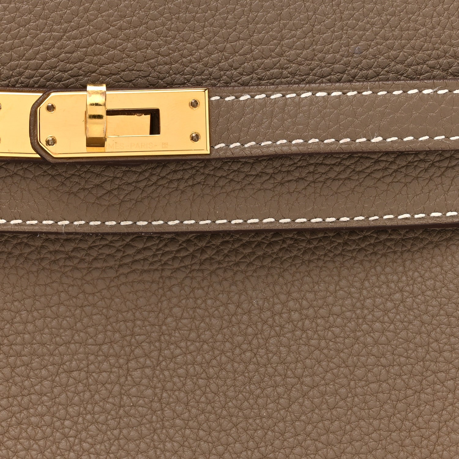 Hermes Togo Kelly Retourne 25 Etoupe 8 of 15