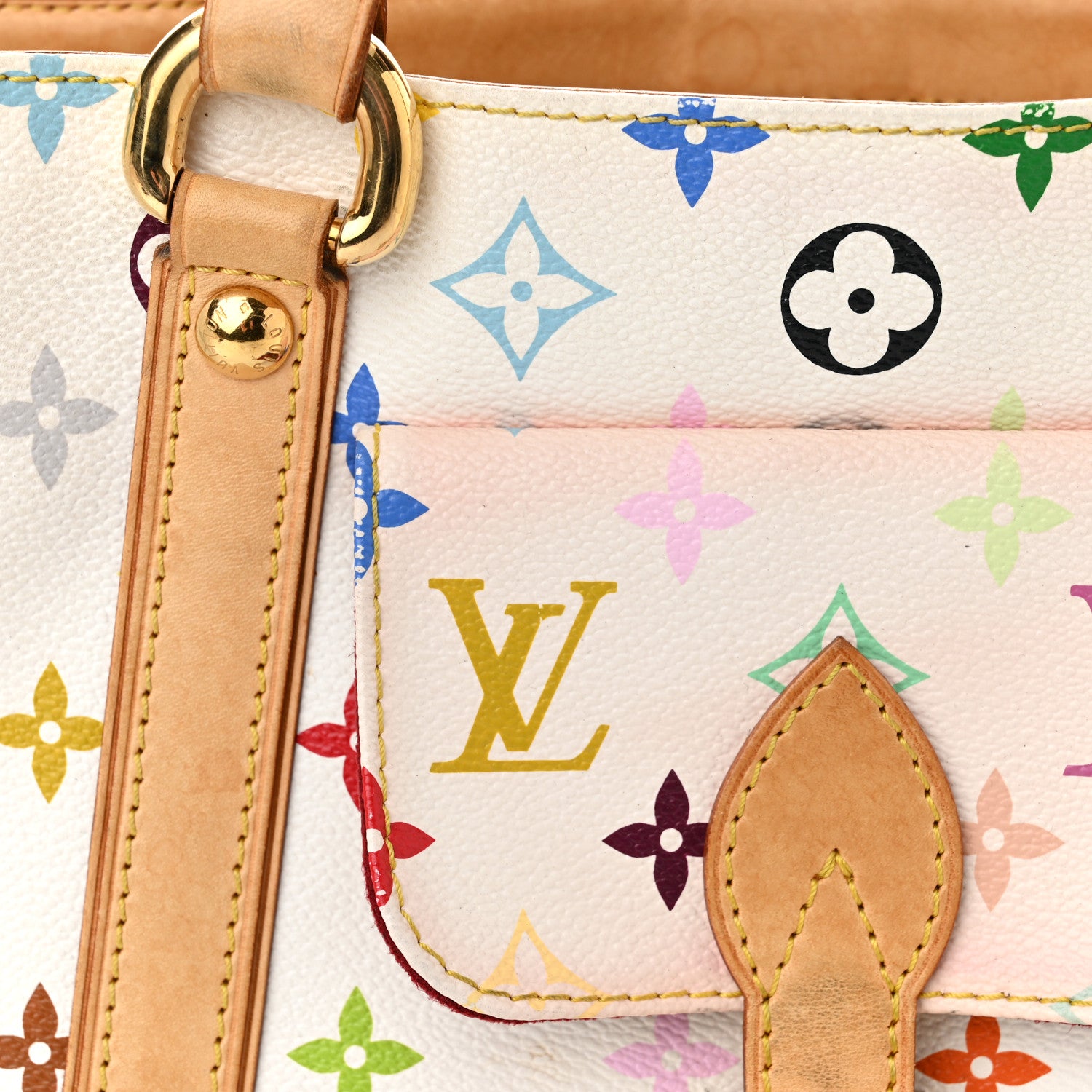 Louis Vuitton Monogram Multicolor Aurelia MM White 10 of 13