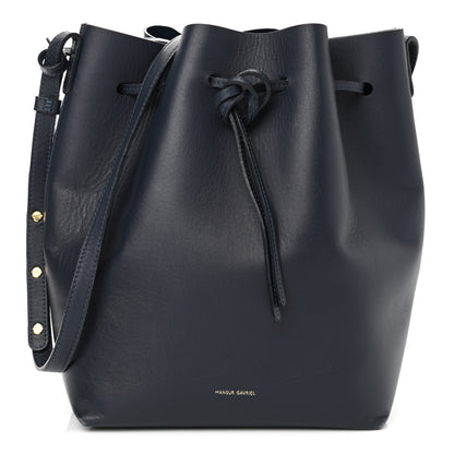Mansur Gavriel Calfskin Bucket Bag Blu 2 of 14