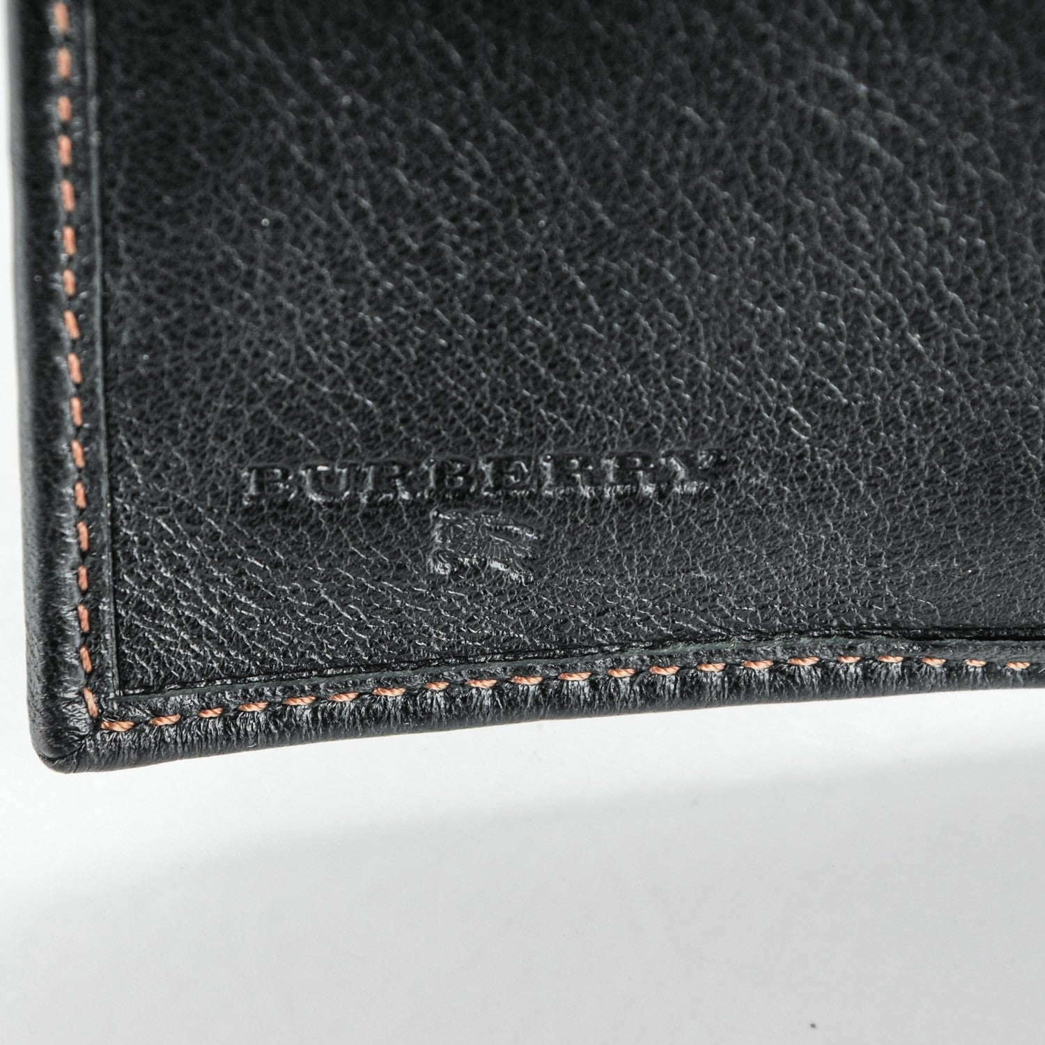 Burberry Calfskin Nova Check Wallet Black 6 of 7
