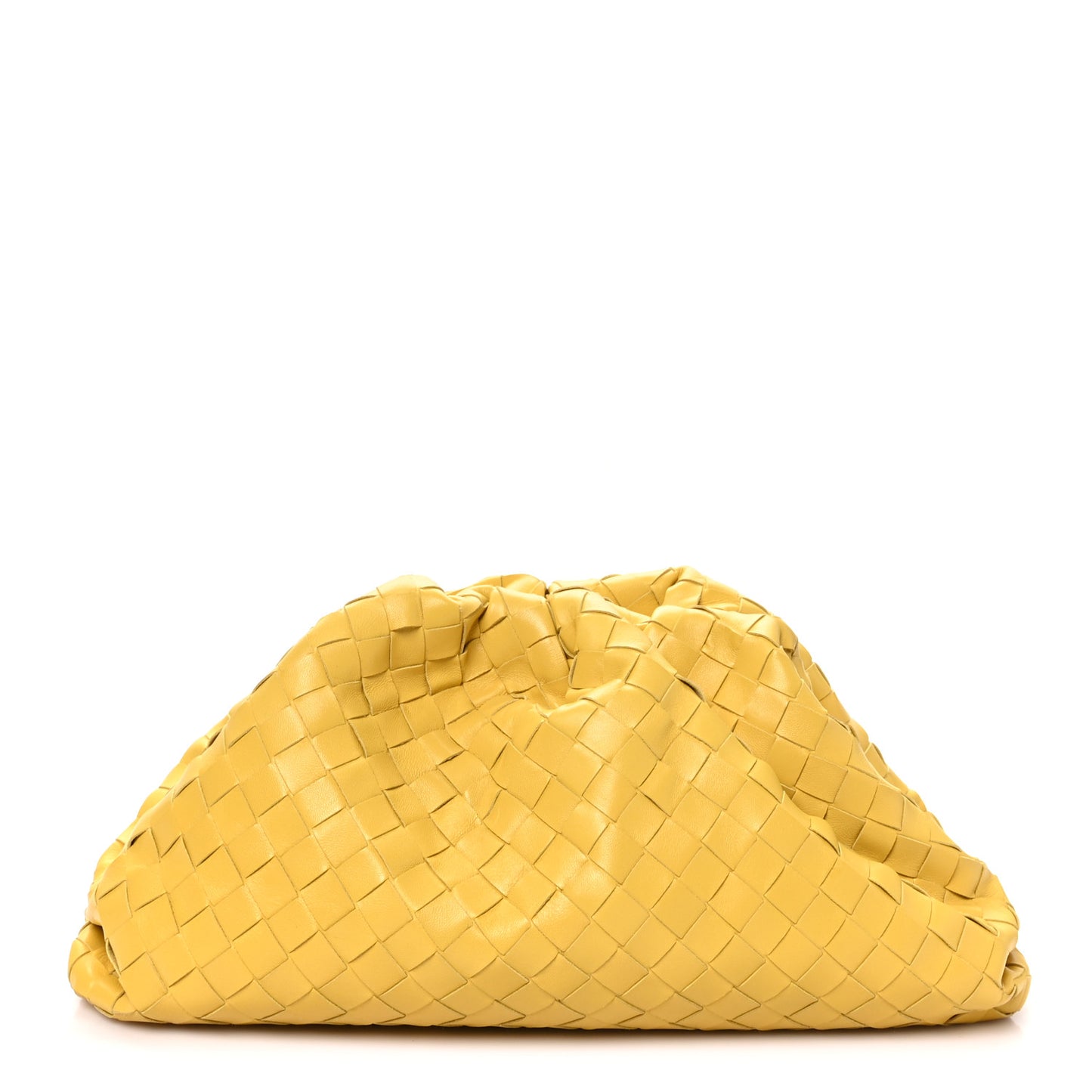 Nappa Maxi Intrecciato The Pouch Oversized Clutch Corn