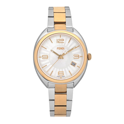 Fendi Stainless Steel Mother of Pearl 34mm Momento Two Tone Quartz Watch 1 of 5