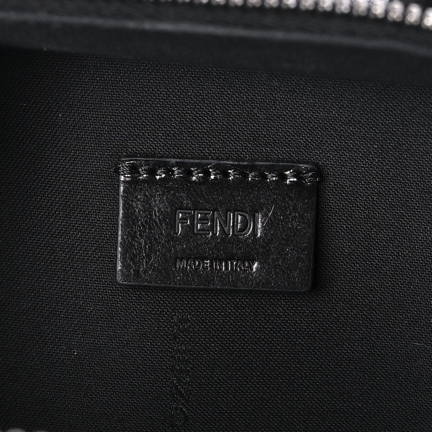 Fendi Recycled Fabric Jacquard Vitello Astro Micro FF Mini Trolley Bag Asfalto Black 6 of 11