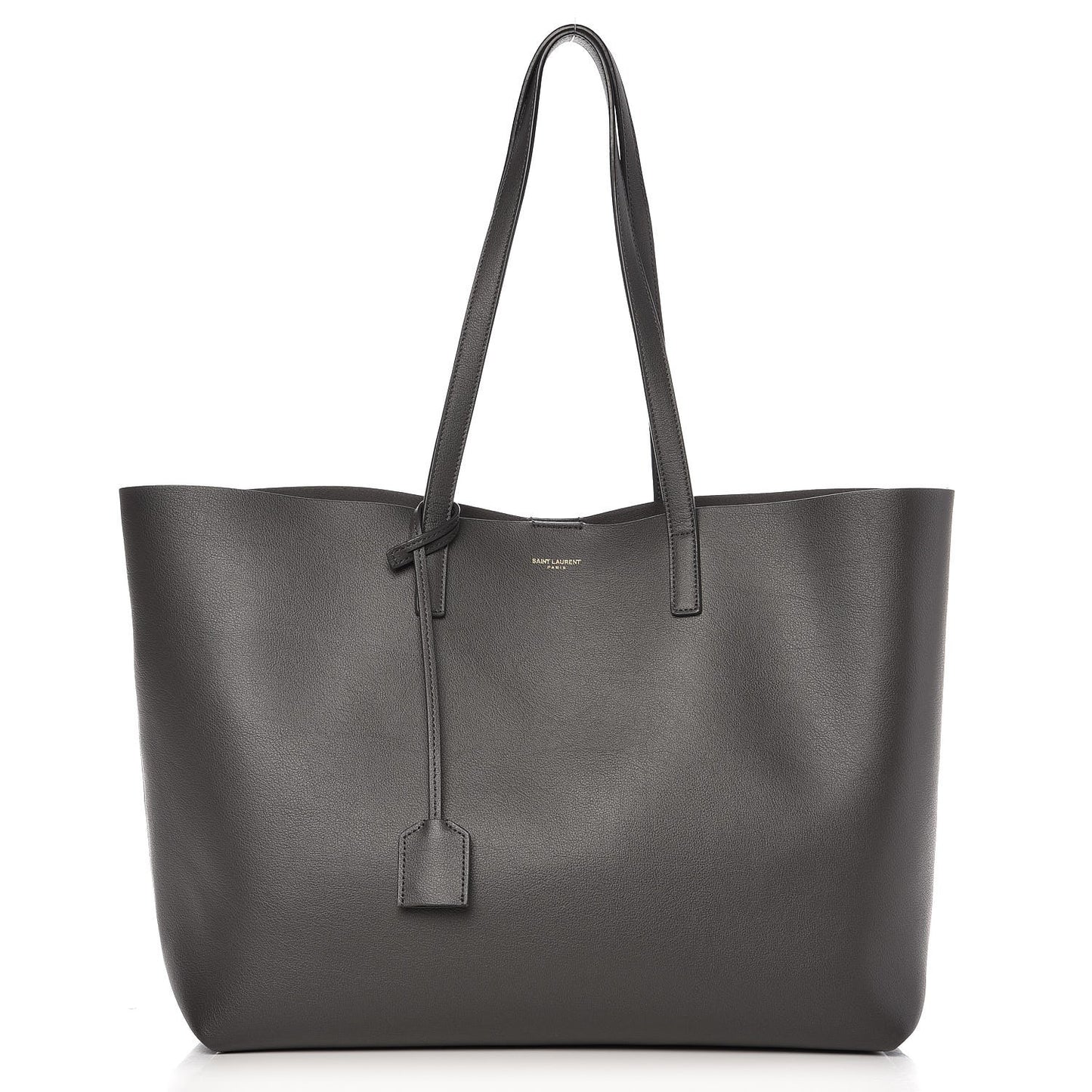 Calfskin Large Shopping Tote Dark Grey