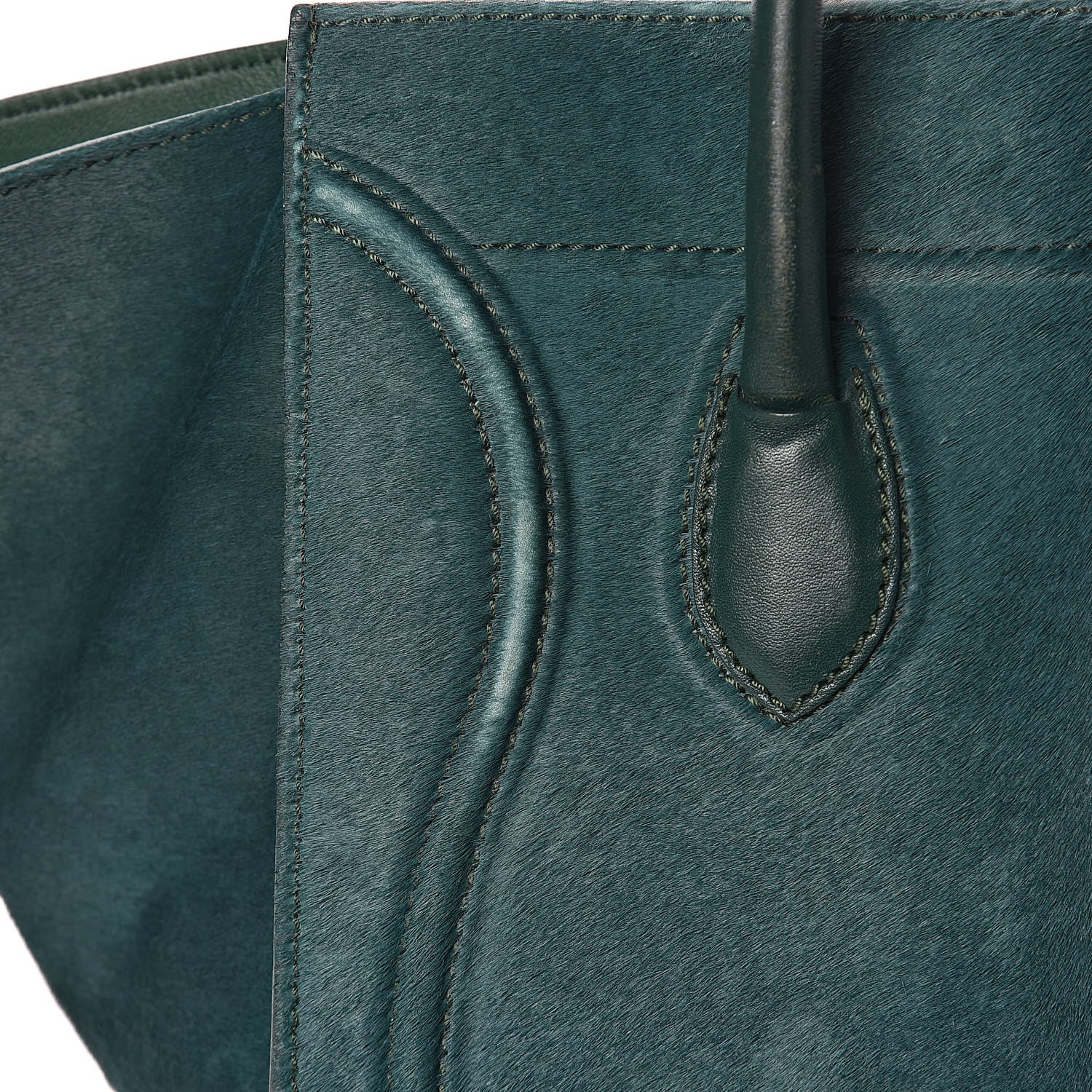 Celine Pony Hair Small Phantom Luggage Jade 7 of 16