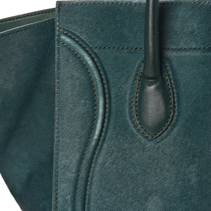 Celine Pony Hair Small Phantom Luggage Jade 7 of 16