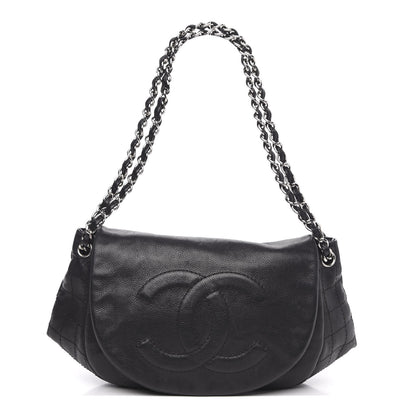Chanel Caviar Half Moon Large Flap Black 1 of 13
