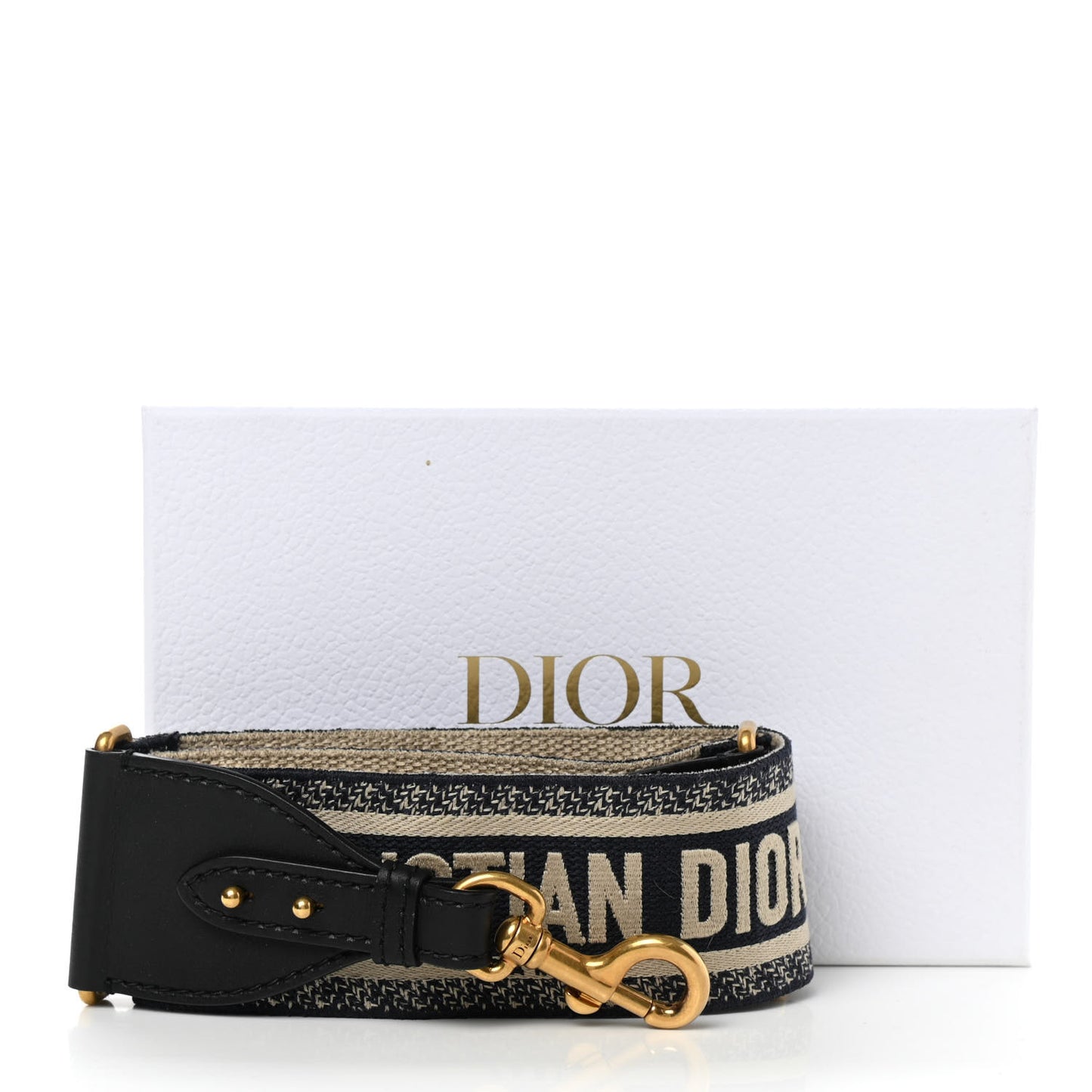 Canvas Embroidered Shoulder Strap Blue