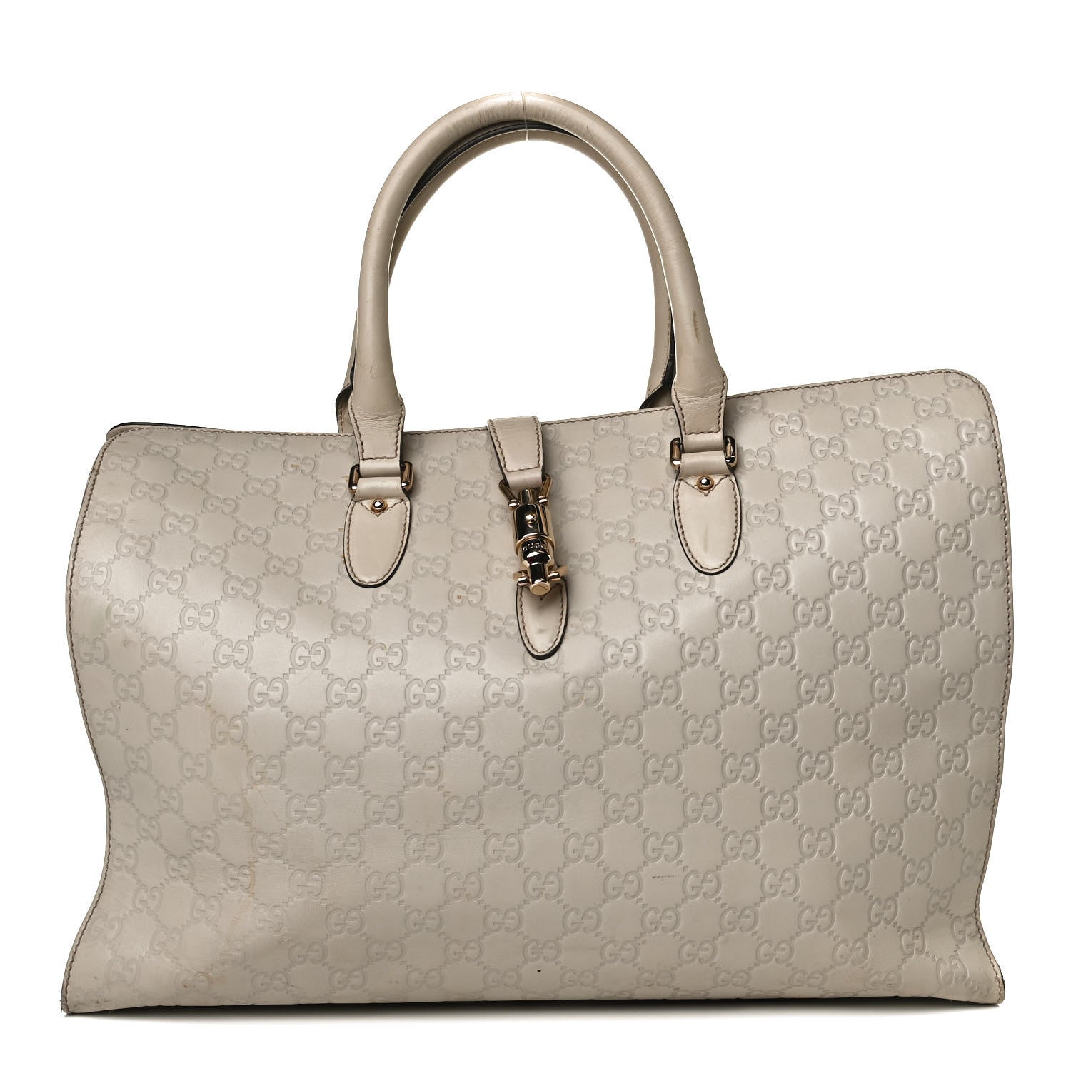 Gucci Guccissima Piston Tote Off White 1 of 15