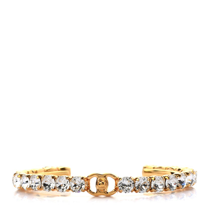 Chanel Crystal More Is More Cuff Bracelet M Gold 1 of 4