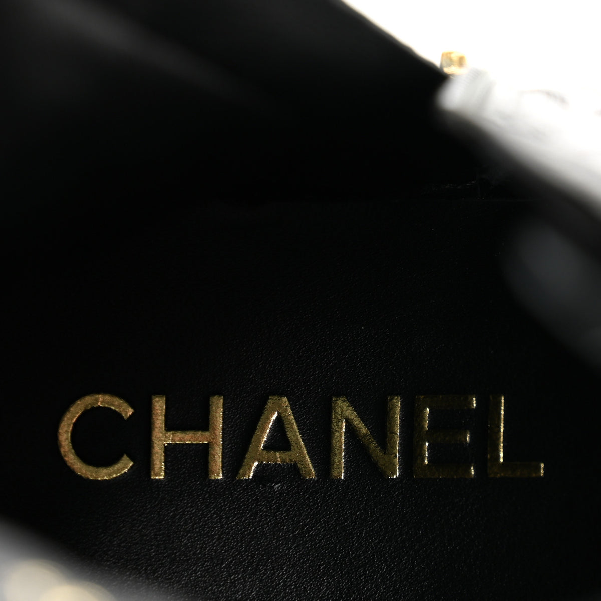 Chanel Shiny Calfskin Patent Quilted Chain Lace Up Combat Boots 39 Black 8 of 9