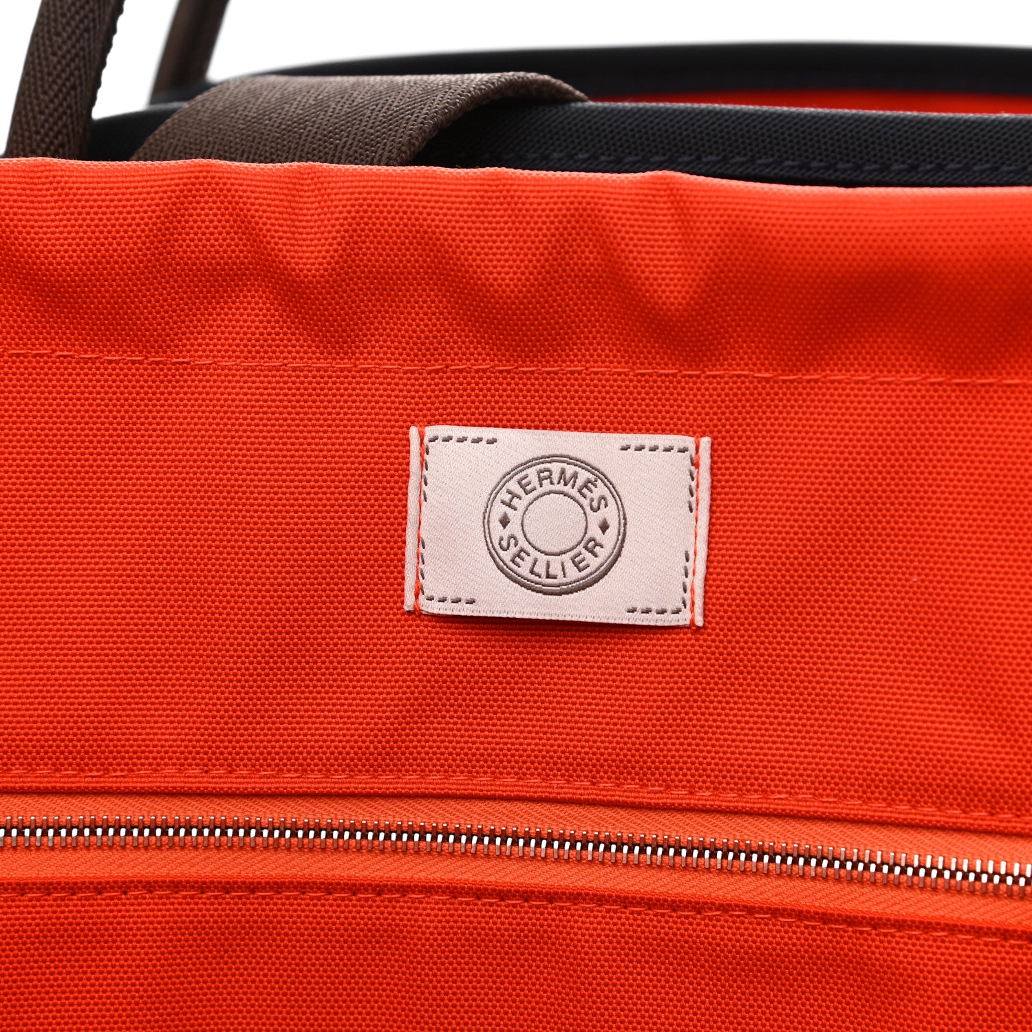 Hermes Canvas The Grooming Bag Bleu Navy Feu 9 of 15