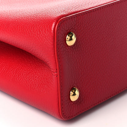 Louis Vuitton Taurillon Python Capucines PM Scarlet 10 of 11