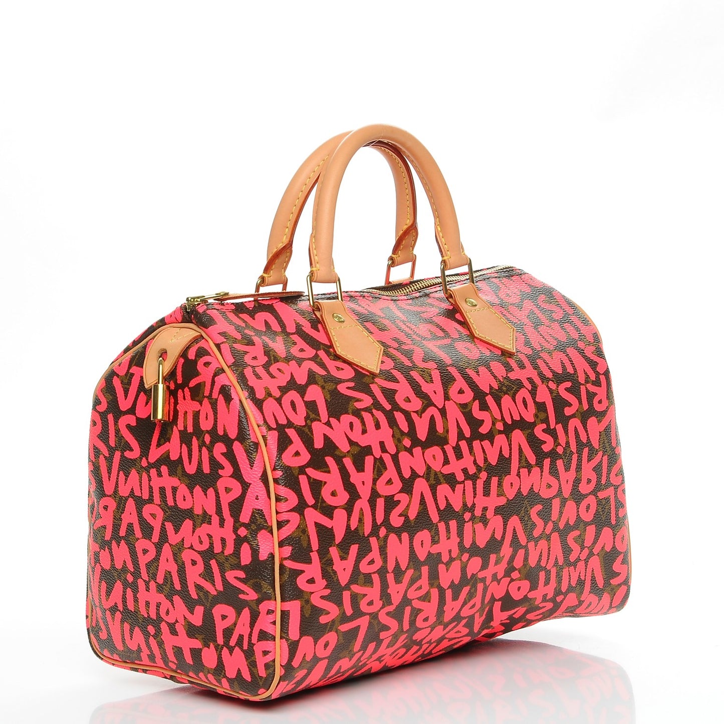 Monogram Graffiti Speedy 30 Fuchsia