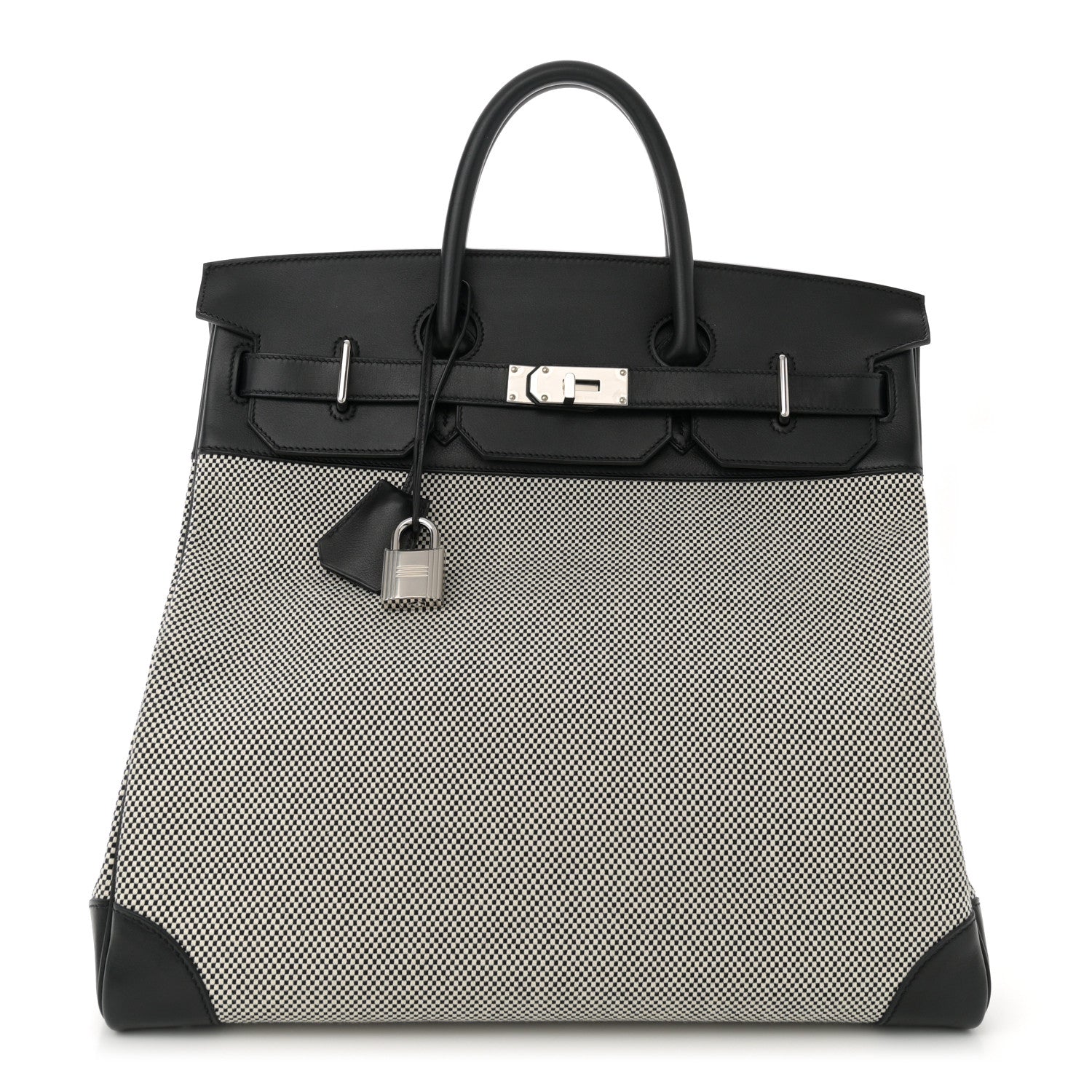 Hermes Hunter Criss Viking Evergrain HAC Birkin 40 Ecru Black 1 of 10