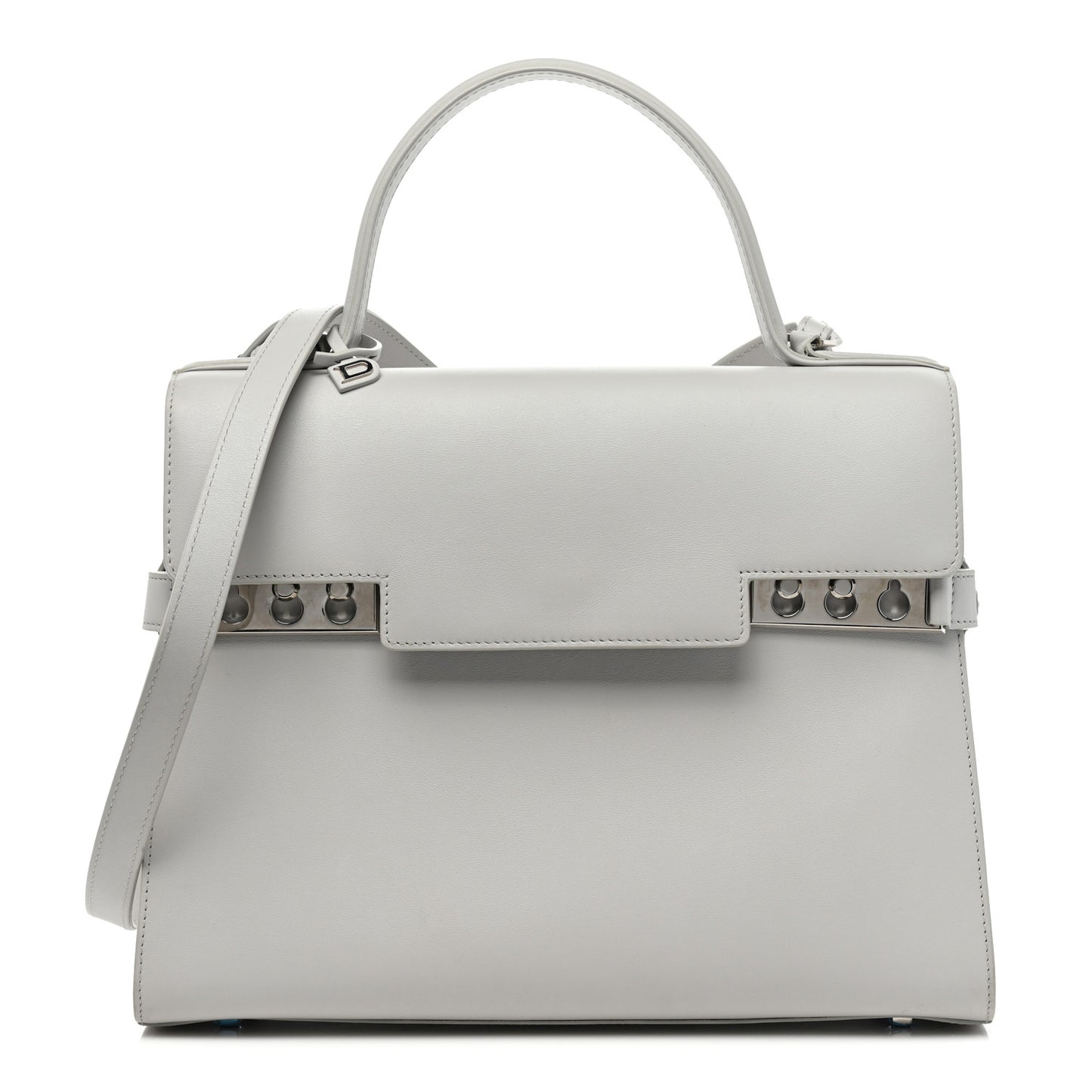 Calfskin GM Tempete Satchel Grey
