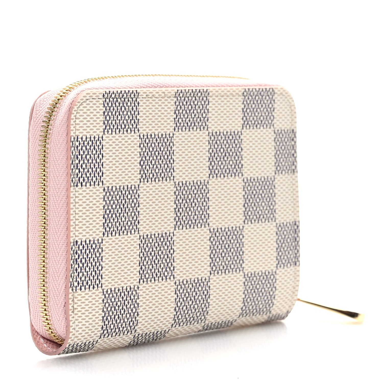 Louis Vuitton Damier Azur Zippy Coin Purse Rose Ballerine 3 of 6