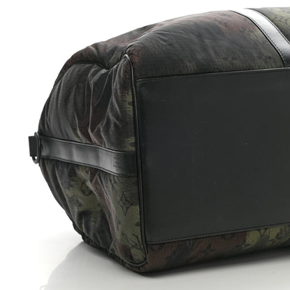 Louis Vuitton Nylon Monogram Camouflage Keepall Bandouliere 50 Kaki 7 of 8