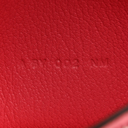 Hermes Chèvre Mysore Bearn Gusset Wallet Rose Lipstick 7 of 9