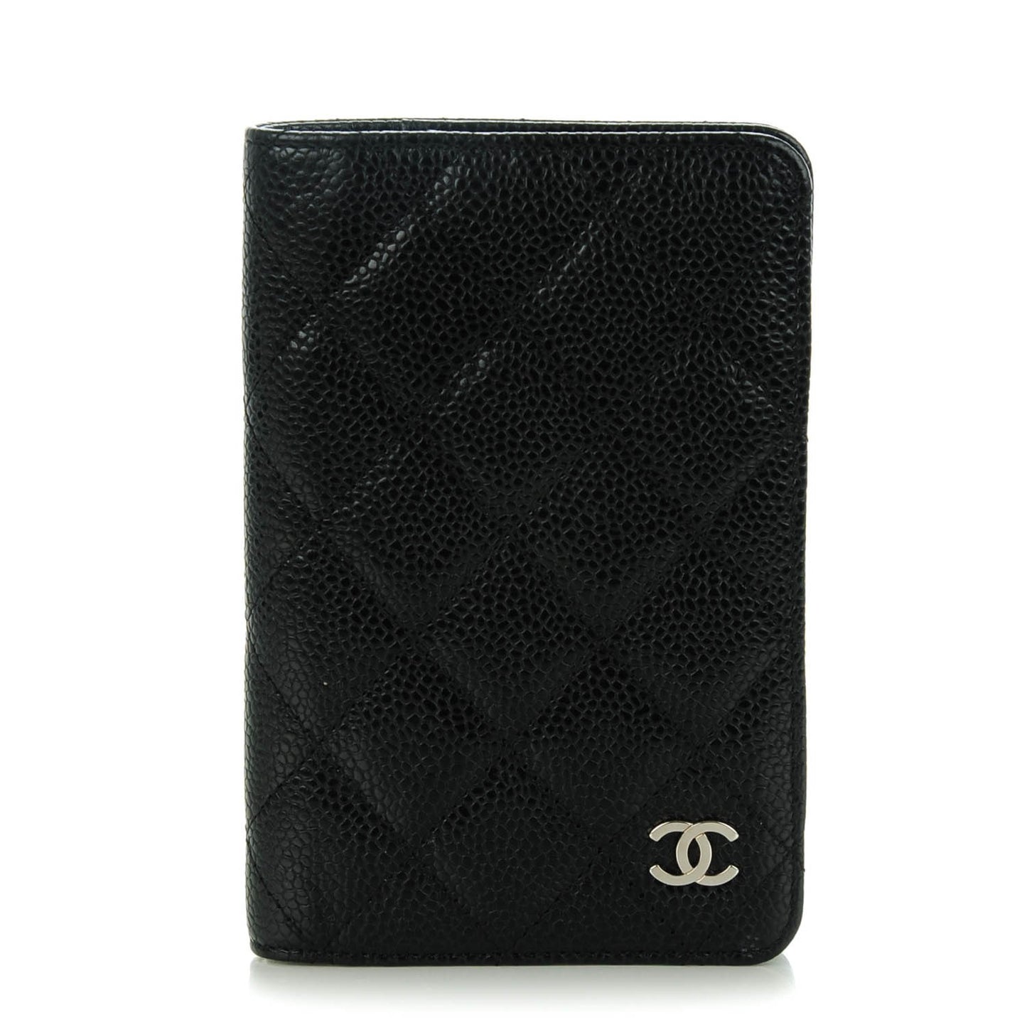 Caviar Quilted Agenda Cover Black