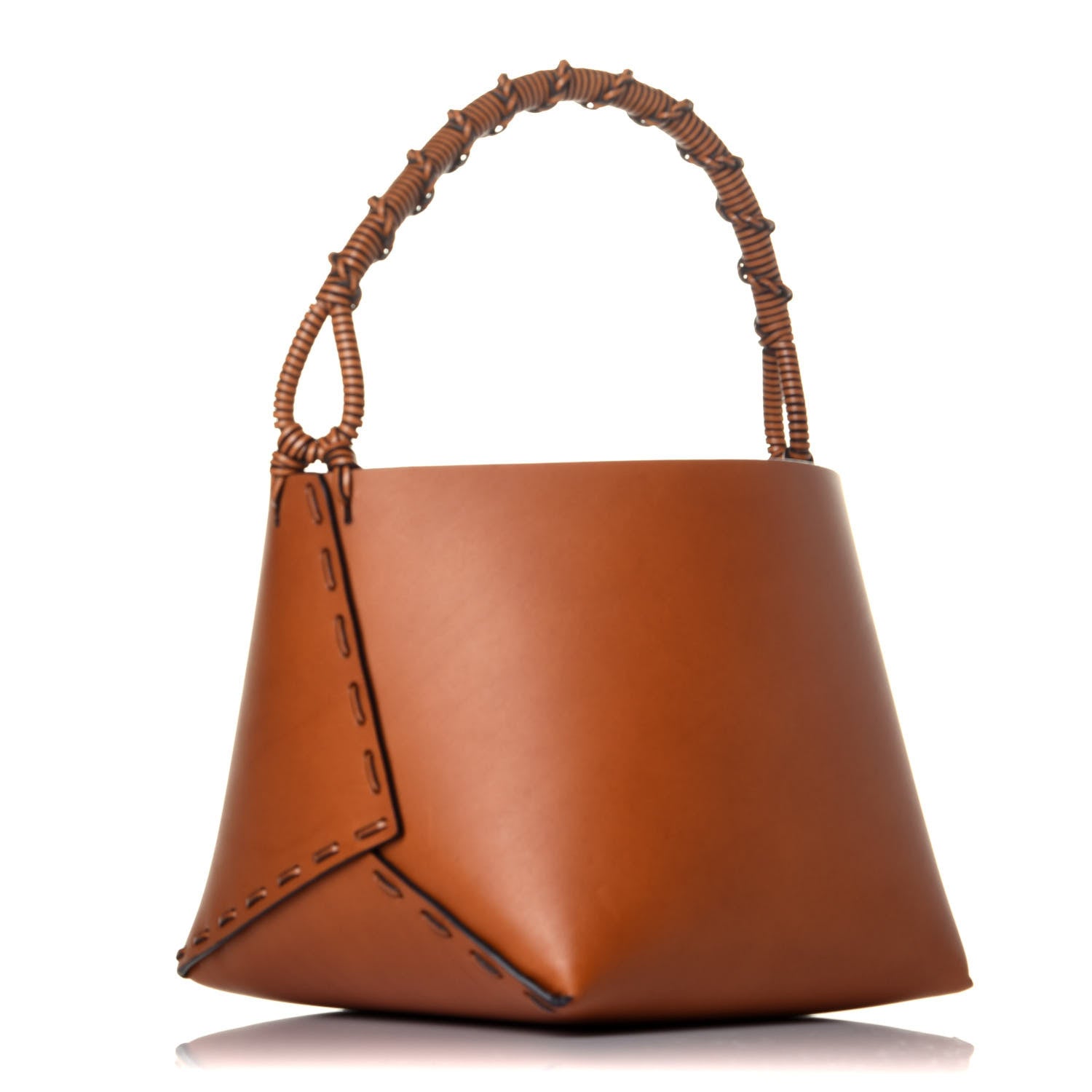Loewe Calfskin Square Bucket Bag Honey 3 of 6