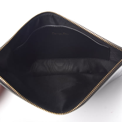 Christian Dior Crinkled Calfskin J'Adior Flat Clutch Black 5 of 6