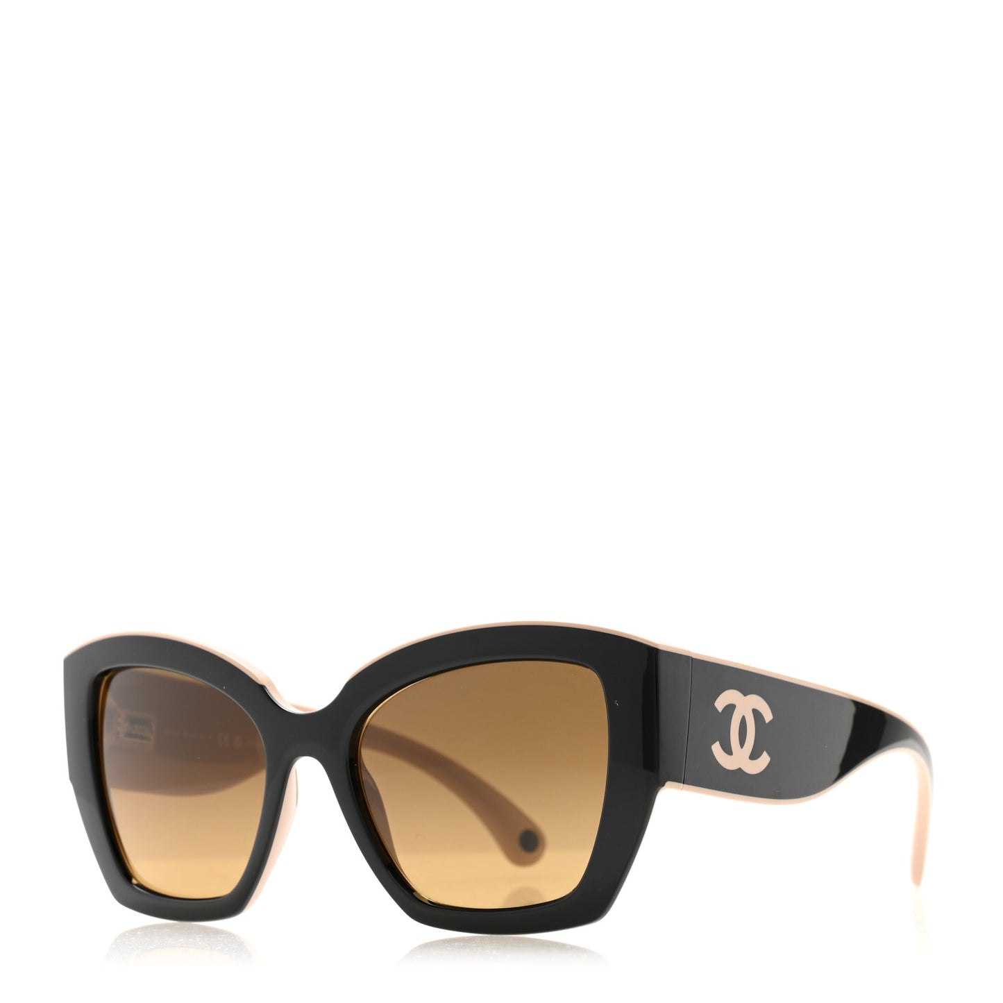 Nylon Butterfly Polarized Sunglasses 6058 Black Beige