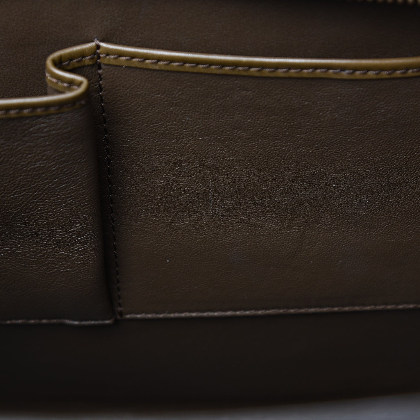 Textured Calfskin Suede Tri-color Mini Luggage Cream