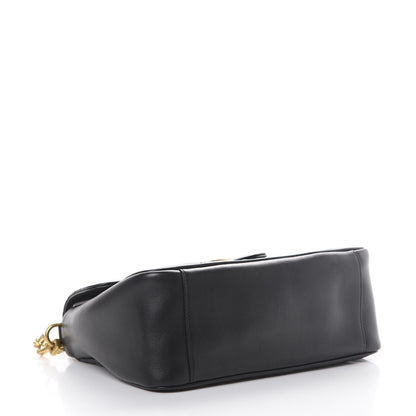 Gucci Calfskin Matelasse Small GG Marmont Top Handle Shoulder Bag Black 3 of 10