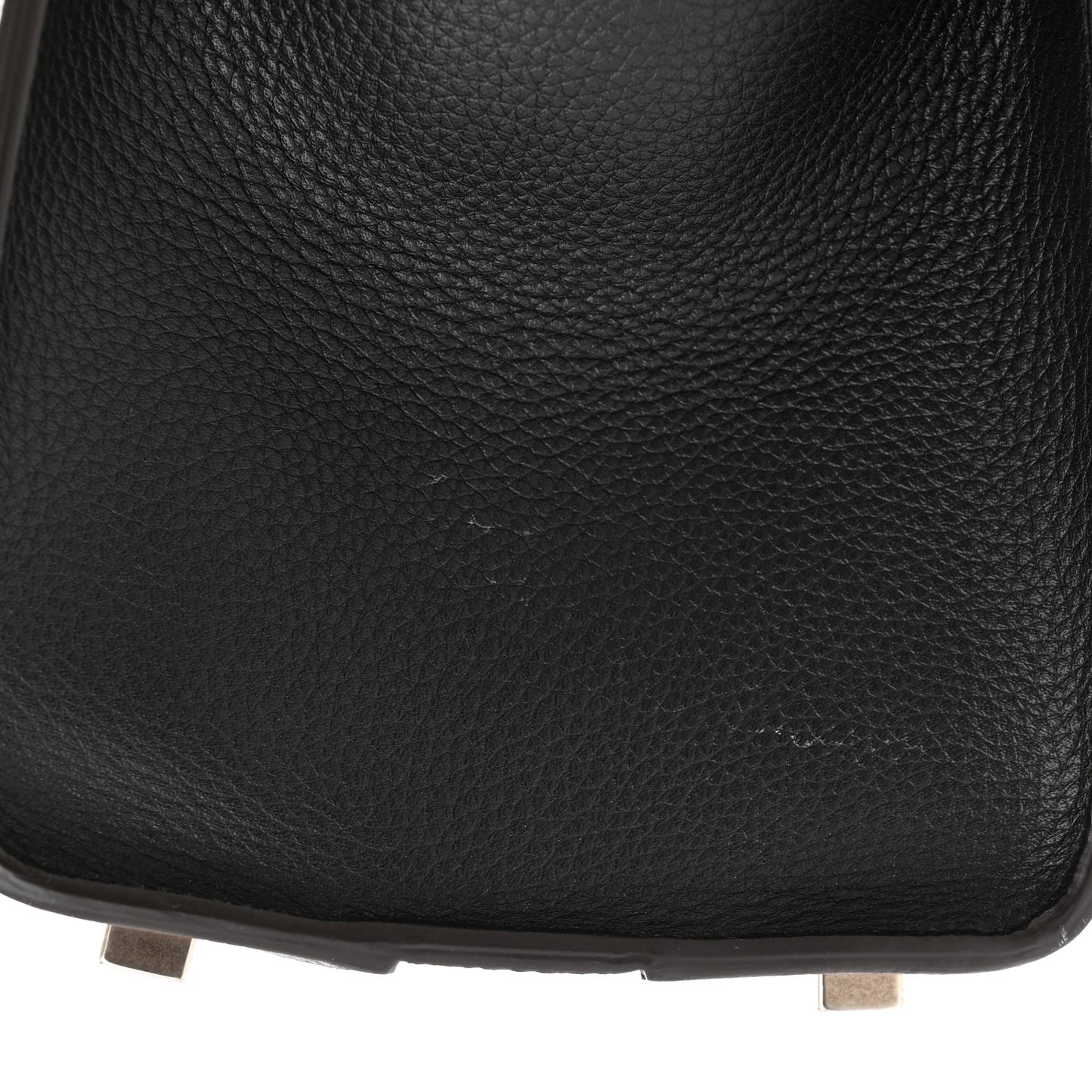 Drummed Calfskin Micro Luggage Black